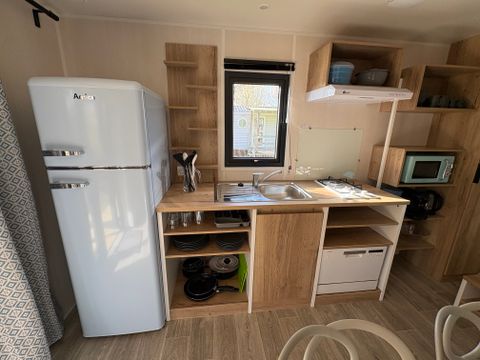 MOBILHOME 4 personnes - Palmy Premium 24,5m2 (2ch -  4pers) + CLIM + TV + LV + Terrasse Couverte