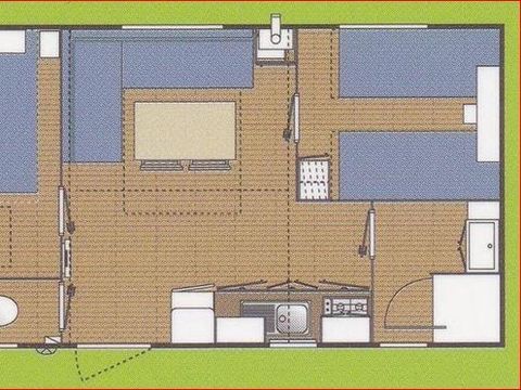 MOBILHOME 4 personnes - MH2 COTTAGE CONFORT L 29 m²
