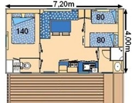 Mobilhome 6 personnes - Confort