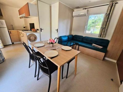 MOBILHOME 4 personnes - Mobil-Home Premium 3 Pièces 4 Personnes Climatisé + TV