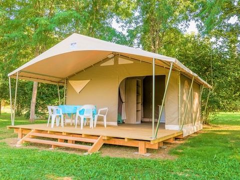 TENTE TOILE ET BOIS 5 personnes - Tente Lodge Canada 2 chambres