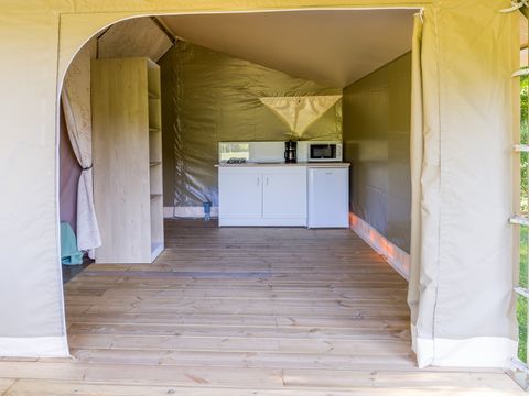 TENTE TOILE ET BOIS 4 personnes - Tente Lodge Canada 2 chambres