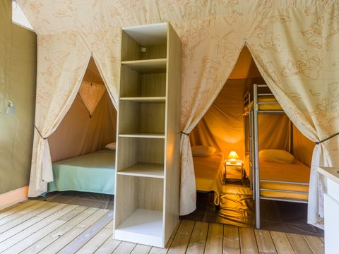 TENTE TOILE ET BOIS 4 personnes - Tente Lodge Canada 2 chambres