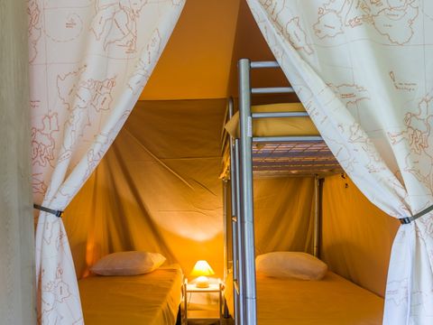 TENTE TOILE ET BOIS 4 personnes - Tente Lodge Canada 2 chambres