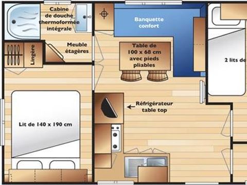 MOBILHOME 4 personnes - Eco