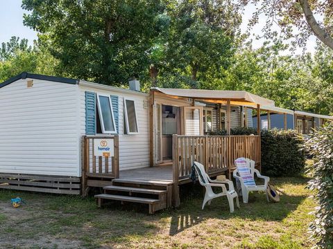 BUNGALOW 6 personnes - Mobil-home | Comfort | 2 Ch. | 4/6 Pers. | Terrasse surélevée | Clim.