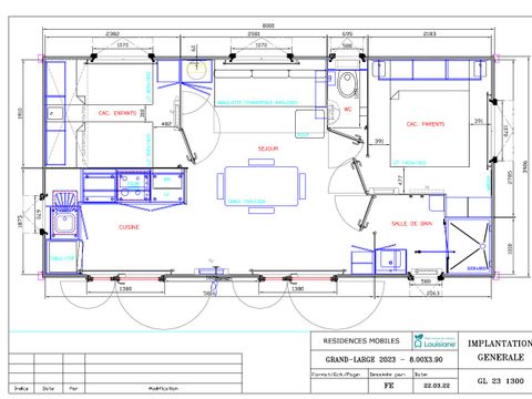 MOBILHOME 4 personnes - Premium 30 m² - 2 chambres (draps + serviettes inclus) - terrasse semi couverte -