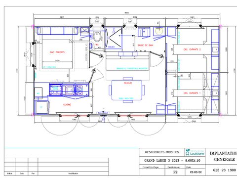 MOBILHOME 6 personnes - Premium 34 m² - 3 chambres (draps + serviettes inclus) -