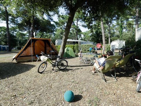 Emplacement - Forfait Privilège (1 tente, caravane ou camping-car / 1 voiture / électricité 10A) + Raccordement eau et évacuation des eaux usées