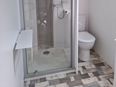 MOBILHOME 2 personnes - Mobil-home Confort 18,60 m² (1 chambre) + terrasse bois semi-couverte