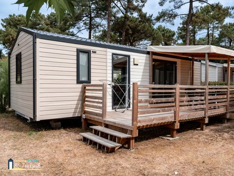 Mobilhome 4 personnes - Premium 31m² - 2 chambres - Lave Vaisselle - Terrasse semi-couverte 15m²