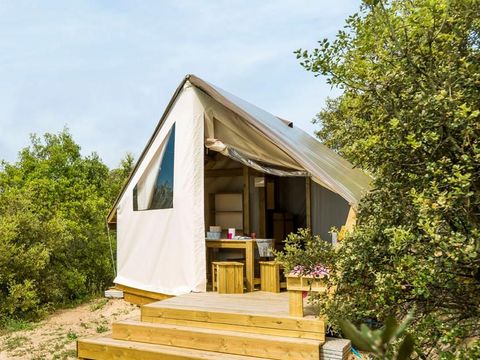 LODGE 4 personnes - Tente Écolodge Confort 17m² (2 chambres) - sans sanitaires
