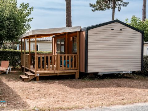 MOBILHOME 2 personnes - Mobil-home Premium 19m² (1 chambre) + Lave-vaisselle + Terrasse semi-couverte 11m²