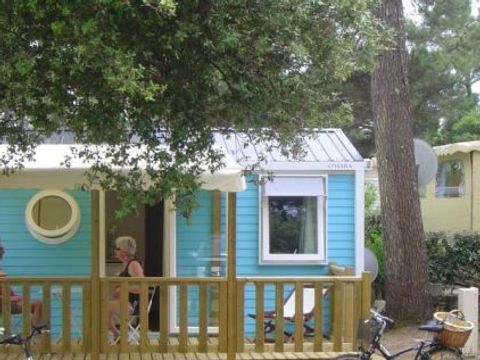 MOBILHOME 2 personnes - Mobil-home Premium 19m² (1 chambre) + Lave-vaisselle + Terrasse semi-couverte 11m²