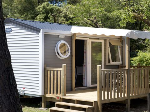 MOBILHOME 2 personnes - Mobil-home Premium 19m² (1 chambre) + Lave-vaisselle + Terrasse semi-couverte 11m²