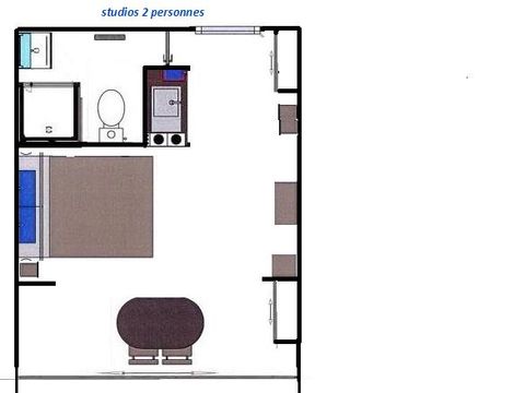 STUDIO 2 personnes - Studio 2 pers