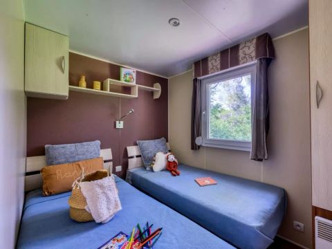MOBILHOME 8 personnes - Mobil-Home Premium 4 Pièces 6/8 Personnes Côté Etang + TV