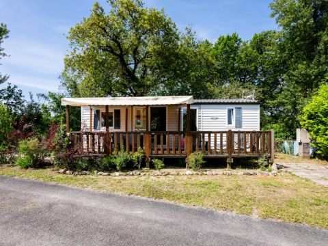 MOBILHOME 8 personnes - Mobil home Premium 4 Pièces 6/8 Personnes Côté Etang + TV