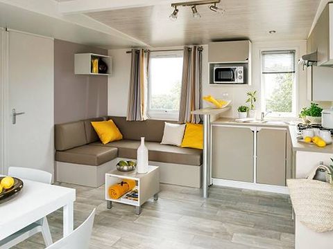 Mobilhome 6 personnes - Comfort | 3 Ch. | 6 Pers. | Terrasse surélevée | Clim. | TV