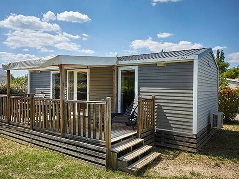 MOBILHOME 6 personnes - Comfort | 2 Ch. | 4/6 Pers. | Terrasse surélevée | Clim. | TV