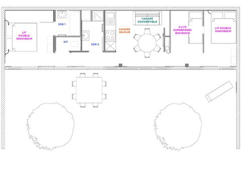 GÎTE 8 personnes - Lodge Roches et Vallées