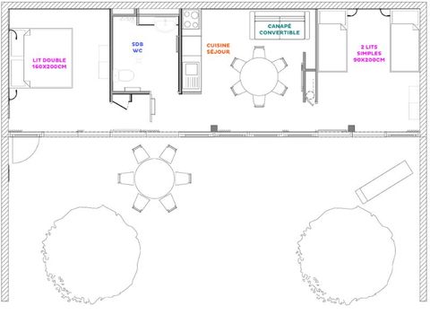 GÎTE 6 personnes - Roches et Vallées PMR 50 m²