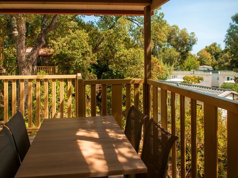 Mobilhome 5 personnes - Classic | 2 Ch. | 5 Pers. | Sur pilotis | Terrasse simple | Clim.