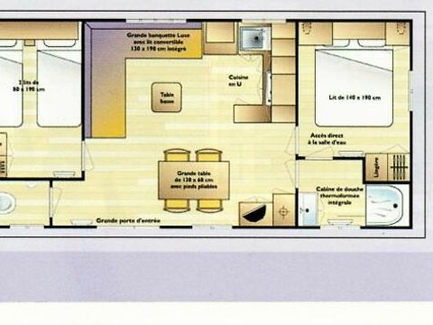 MOBILHOME 7 personnes - COTTAGE CONFORT