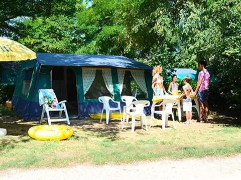 Tente 4 personnes - Tente Authentique 3 Pièces 4 Sans Sanitaire