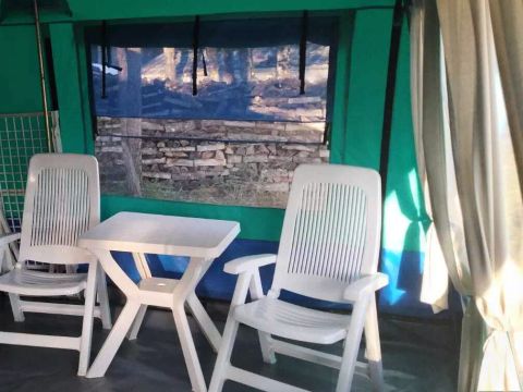 Tente 4 personnes - Tente Navajo 3 Pièces 4 Sans Sanitaire