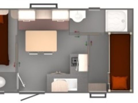 MOBILHOME 2 personnes - Trigano Evo 18