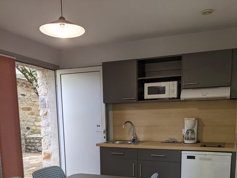 Gîte 6 personnes - Pavillon 6 avec vue - 1 chambre + 1 chambre cabine + terrasse + Climatisation + TV - 40m²