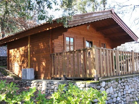 Chalet 2 personnes - Bois avec terrasse + climatisation +TV 20m2