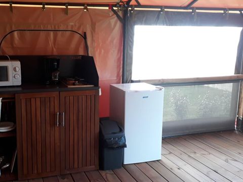 Tente en toile et en bois 5 personnes - Lodge