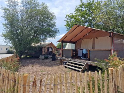 Tente en toile et en bois 5 personnes - Lodge