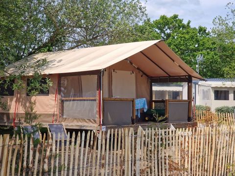 Tente en toile et en bois 5 personnes - Lodge