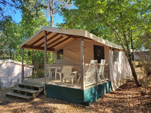 TENTE TOILE ET BOIS 4 personnes - SAHARI - sans sanitaires