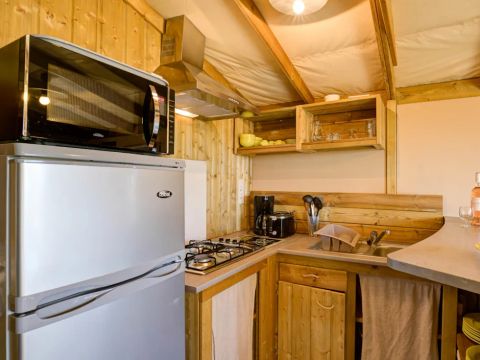 TENTE TOILE ET BOIS 5 personnes - LODGE PREMIUM SWEET