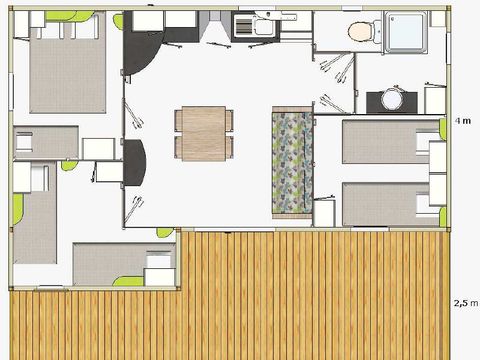 CHALET 6 personnes - CONFORT+ 35M²