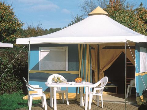 BUNGALOW TOILÉ 5 personnes - Bungalow Toilé Confort 25 m² 2 chambres + terrasse 15m² 5 pers