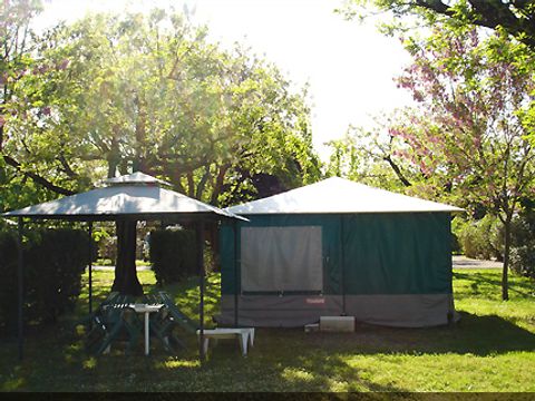 BUNGALOW TOILÉ 5 personnes - Bungalow Toilé Confort 25 m² 2 chambres + terrasse 15m² 5 pers
