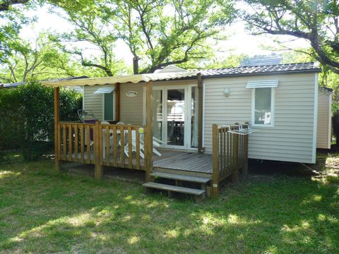 MOBILHOME 5 personnes - Mobil home Confort 32 m² 2 chambres + terrasse 12m² semi-couverte (9m²) + TV 4/5 pers