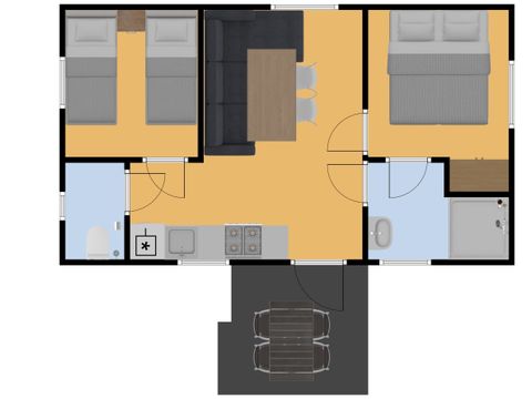 MOBILHOME 4 personnes - Pêcher