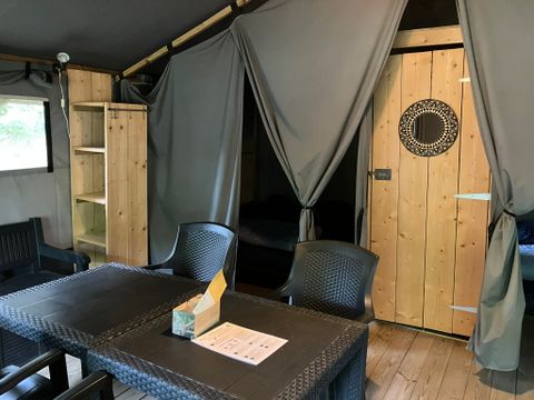 Tente en toile et en bois 4 personnes - Tente Safari Cocotier