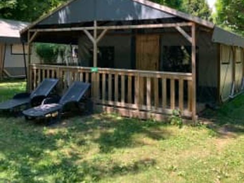 Tente en toile et en bois 4 personnes - Tente Safari Cocotier
