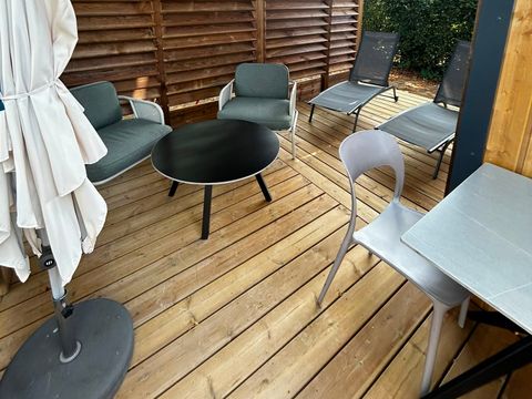 Mobilhome 2 personnes - Sunêlia Luxe - TAOS S2 - 1 chambre - 1 salle de bain avec ou - Sans jacuzzi privatif