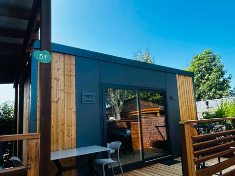 Mobilhome 2 personnes - Sunêlia Luxe - TAOS S2 - 1 chambre - 1 salle de bain avec ou - Sans jacuzzi privatif