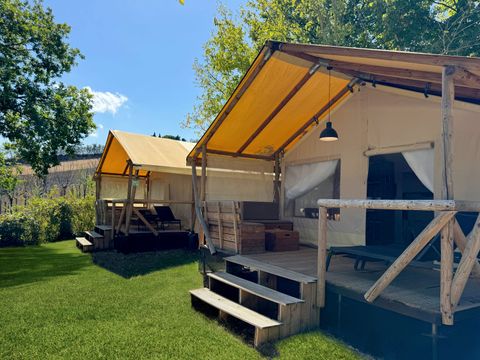 TENTE TOILE ET BOIS 5 personnes - Klahari Lodge