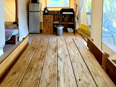 TENTE TOILE ET BOIS 5 personnes - Klahari Lodge