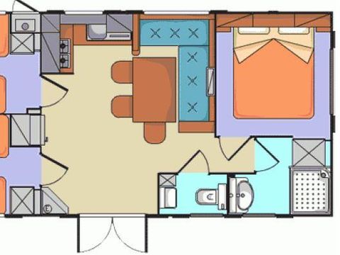 MOBILHOME 6 personnes - GRAND CHARME